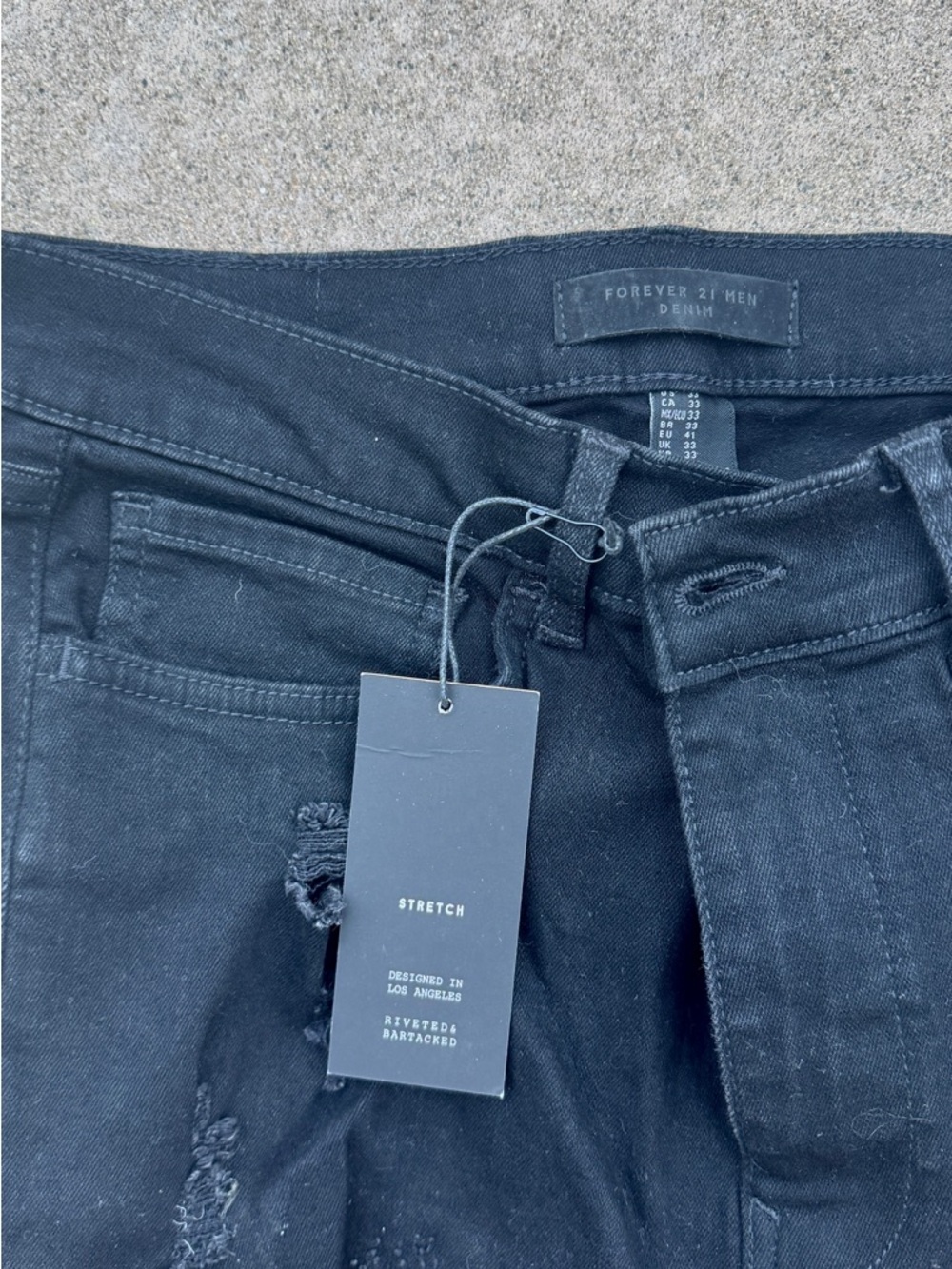 Forever 21 Men's Skinny Black Stretch Jeans - Picture 8 of 11